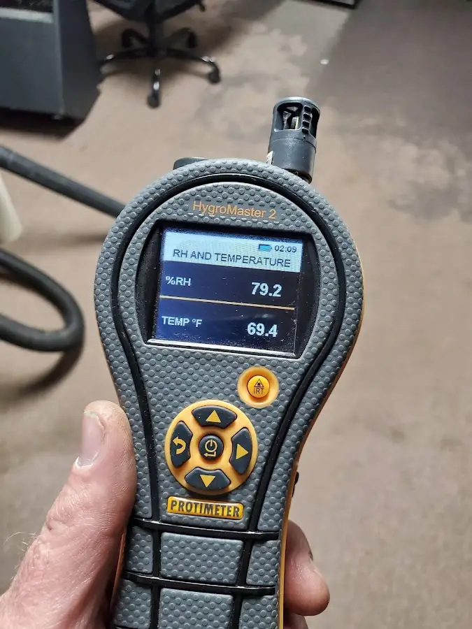Moisture meter humidity assessment for Fire & Smoke Damage Restoration in DeWitt